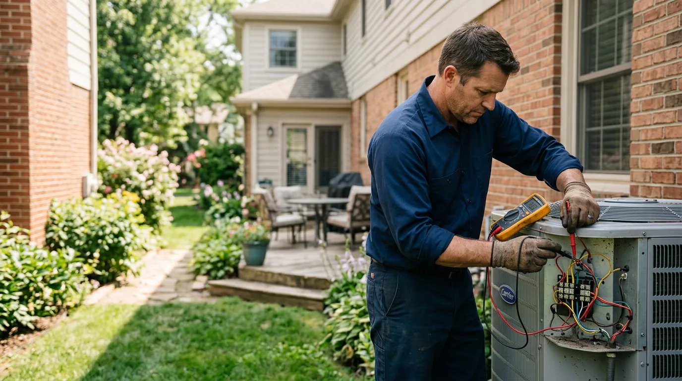 HVAC technician working near Madison, CT